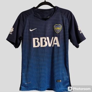 Nike CABJ Jersey Mens Small Blue BBVA Francés #16 Soccer Dri-Fit Authentic 2017